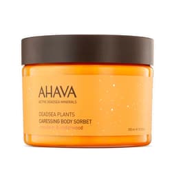 AHAVA Dead Sea Plants Caressing Body Sorbet, Mandarin & Cedarwood - Hydrate & Refreshes Skin, Enhances Suppleness, Envelops in Energizing Sensation, with Osmoter, Bisabolol, Vitamin B5 & E, 11.8 Fl.Oz