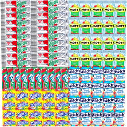 STUFF YOUR SACK Fruit Snacks Variety Pack (80 Count) - Includes Motts Medleys Fruit Snacks, Welches Mixed Fruit Snacks, Gushers, Fruit by the Foot and Fruit Roll-Ups by Stuff Your Sack