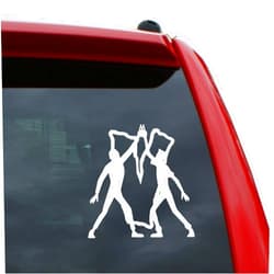 Black Heart Decals & More Venture Brothers/Go Team Venture! Vinyl Decal Sticker | Color: White | 5