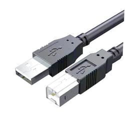 HUYADZ Printer Cable 6Feet, USB 2.0 Printer Cable, Compatible with HP, Canon, Dell, Epson, Brother, Lexmark, Xerox, Samsung, and More