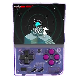Miyoo Mini Plus Retro Gaming Console, Handheld Game Console with 3000mAh Battery 3.5'' IPS Screen, Compatible with a Large Variety of Classic Games. Support WiFi & RTC, Purple