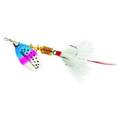 Mepps Aglia - drsd trbl, Rainbow Trout-White