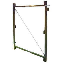 Adjust-A-Gate Steel Frame Anti Sage Gate Building Kit Fits 36 to 60 Inches Wide Openings Up to 7 Feet High Fence, Black Finish