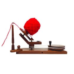Galaxy Indiacraft Hand Operated Premium Wooden Yarn Ball Winder for Knitting and Crochet Enthusiasts | Effortless Crafting Tool for Yarn Lovers (Natural Rosewood)