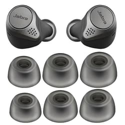 SENLIXIN Replacement Eartips Compatible with Jabra Elite 75t/ 65t/ Active/ 7 Pro/Elite 3/ Elite 4 Earbuds, Silicone Earbuds Eartips Buds Cover Set