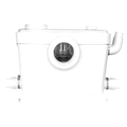 BASEMENT TOILET Macerator Pump for Basement & Bathroom Upflush Toilet - Quiet 3-Inlet Waste Water Disposal for Sink, Bathtub, Wash Basin | Powerful Home & Apartment Sewage Pump