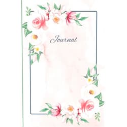 GlittlerGold Treasures Floral Journal Paperback 6