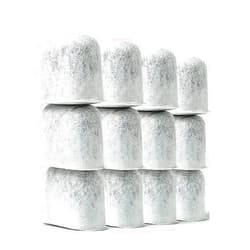 K&J Cuisinart Compatible 12-Pack Replacement Charcoal Water Filters for Coffee Makers - Fits all Cuisinart and Braun BrewSense Coffee Makers