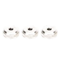 AUNMAS Trumpet Bottom Valve, Silver Trumpet Cornet Valve Piston Button Screw Trumpet Accessories, Pack of 3 (Trumpet Bottom Valve)