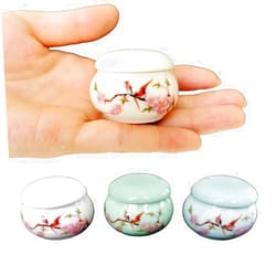 LitLife Mini Hummingbird Urns for Human Ashes Set of 4 - Small Keepsake Cremation Urns for Sharing Adult Ashes Dog Cat Ash Holders - Miniature Pets Memorial Ceramic Funeral Urn for Your Loved One