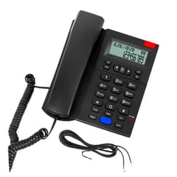 Sacumea Corded Phone, Desktop Landline with Caller ID, Adjustable Ringer and Speaker Volume, Redial, Speed Dial, Caller Indicator Light, for Home Office Hotel Use