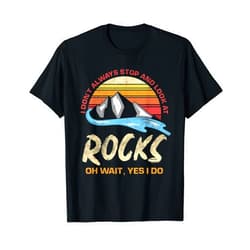 Paleontologist & Geologist Geology Gifts Retro Science Nerd Rock Collector Gift Funny Geology T-Shirt