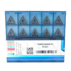 CDBP CNC Carbide Inserts TNMG332 / TNMG160408-MD for Metal Lathe Cutting steel, Semi-Finishing chipbreaker for Turning Cutter, 10 PCS.