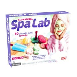 SmartLab Toys All Natural Spa Lab - 22Piece - 30 Soothing Spa Recipes - Includes 4 Bath Bomb Molds & 2 Lip Balm Pots