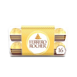 Ferrero Rocher, 16 Count, Gourmet Milk Chocolate Hazelnut, Chocolate Gift Box, Individually Wrapped, 7 oz