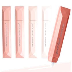 Temiary 5 Pcs White Correction Tapes, Aesthetic Correction Tape Pens Smooth Pull Out, Easy to Use Pen Shaped Applicator for Students School Office Supplies (Pink)