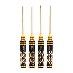 INJORA 4 PCs RC Hex Screw Driver Set, Allen Wrenches Sets 1.5 mm 2.0 mm 2.5 mm 3.0 mm Hexagon Head Screwdriver Wrenches, RC Car Repair Tool Kit for RC Model Car Boat Helicopter
