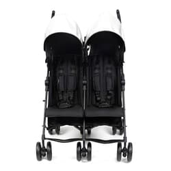 Summer Infant 3Dlite Folding Lightweight Side by Side Double Stroller with 5-Point Safety Harness for Infants and Toddlers, Black