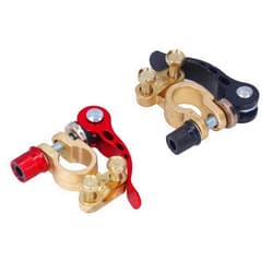 Hyuduo Battery Terminal Clamp Connectors, 2PCS Car Battery Terminal Connector, Quick Disconnect and Release Positive Negative Clamps Power, Terminals & Ends