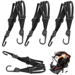 STATABSTA 24inch Bungee Cord with Dual Steel Hooks, 4Pack Multi-Purpose High Elastic Bungee Straps Four-strand Split Tie Down for Luggage, Bike Securing Motorcycle Helmet