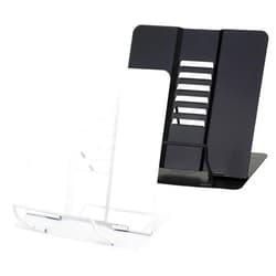 Dicunoy Set of 2 Metal Desk Book Stand, Adjustable Reading Rest Book Holder, Sturdy Bookstands for Recipes, Textbooks, Tablet, Music Books, Cookbook, Recipe, iPad, Magazine, Menu