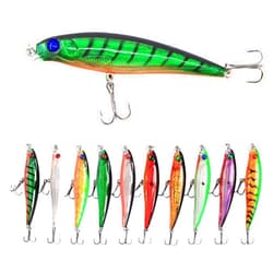 SILANON Hard Fishing Lures Bait Minnow Lures Bass CrankBait Set Life-Like Swimbait Deep Diving Sinking Lures with Treble Hook for Bass Trout Walleye Redfish