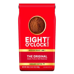 Eight O'Clock Coffee The Original Decaf, Medium Roast Whole Bean Decaffeinated Coffee, 100% Arabica, 18 Ounce (Pack of 1)