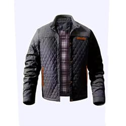 FTIMILD Men's Diamond Quilted Jacket Lightweight Business Casual Button Down Shirts