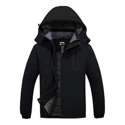 Skieer Men's Mountain Waterproof Ski Jacket Winter Rain Jacket Warm Fleece Snow Coat