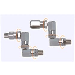 PROLUBE High Pressure Grease Swivel | 360° Unrestricted 3-Axis Movement | 6,000 PSI (43824) (HFC/1-4F/1-4M/N)