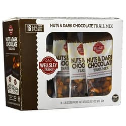 Wellsley Farms Nut & Dark Chocolate Trail Mix 16Count 1.25 Oz Net Wt 20 Oz
