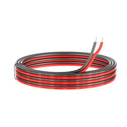 Haerkn 12awg Silicone Electrical Wire 2 Conductor Parallel Wire line 50ft [Black 25ft Red 25ft] 12 Gauge Soft and Flexible Hook Up Oxygen Free Strands Tinned Copper Wire