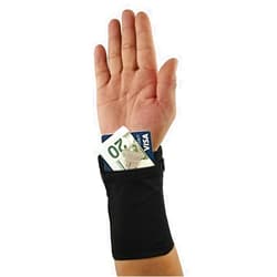 NC AMABAZR Premium Wrist Wallet - Cell Phone Holder with Zipper Storage Band for Travel, Outdoor Sports Running - Sweat Band Wristband