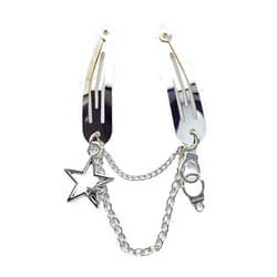 Rulbelok Goth Hair Clips For Women Harajuku Metal Chains Hair Pins Girl Punk Butterflies Vintage Hair Accessories Y2K Jewelry Butterflies Bangs Clip Metal Chain Hairpin Hair Accessories