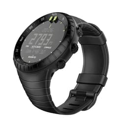 Fintie Watch Band Compatible with Suunto Core, Rubber Accessory Strap Replacement Wrist Sport Bands w/Metal Clasp Compatible with Suunto Core Smartwatch, Black