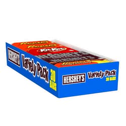 HERSHEY'S Chocolate Candy Bar , 30 Count Crunchy Variety (HERSHEY'S, KIT KAT, REESE'S, and REESE'S Crispy Crunch)
