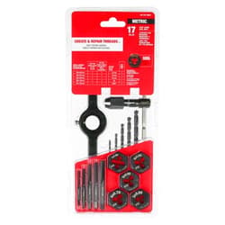 FitseN Suitable For Milwaukee Heavy Duty Metric Tap and Die Set - 17 PC, Model #49-22-5601, Black