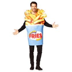 Rasta Imposta Festival Fries Bucket Halloween Costume Fast Food French Fry Novelty Party Funny Mens Womens Costumes, Adult One Size
