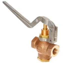 Kingston Valves Kingston 305B Series Brass Quick Opening Flow Control Valve, Squeeze Lever, 1/4