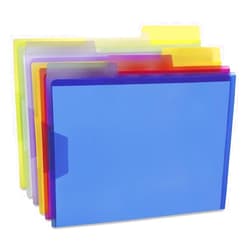 Pendaflex Esselte 52565 View Folder, 1/3 Cut Tabs, Letter, 6/PK, Assorted