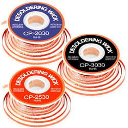 JoTownCand 3 Pcs Premium Desoldering Wick Set, 10FT No Clean Low Residue Solder Wick Braid (0.08, 0.1, 0.12IN) – Effortlessly Remove Solder and Disassemble Electronics