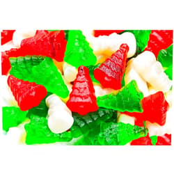 Albanese Christmas Gummi Snowmen & Trees - Red, Green & White - 5 Lbs