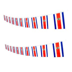 Ceclflag Costa Rica Costa Rican String Banner Flag,16 ft 20 Mini Flags String, 5.5 x 8.2 Inch String Flag Banner, Indoor and Outdoor Party Decorations.