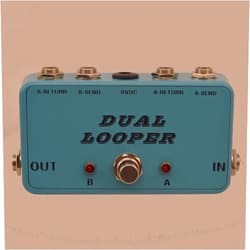 TTONE New True-Bypass Looper Effect Pedal Guitar Effect Pedal Looper Switcher true bypass guitar pedal Light green dual Loop switch