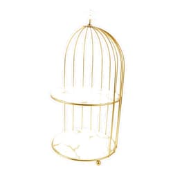PLAFOPE Cake Stand Birdcage Design Tiered Serving Stand for Wedding Party Birthday Dessert Display Tray