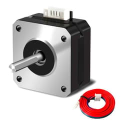 IMetrx 1PCS Nema 17 Stepper Motor 42-23 3D Printer Extruder Motor 17HS4023 DC 1A-4.1V 2 Phase 4 Wires 1.8 Degrees with 39.3 inch Cable for Creality CR-10 10S Ender 3D Printer/CNC extruder and Y-axis
