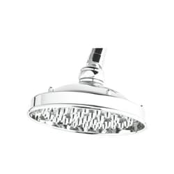 Rohl WI0136APC Bossini Single Function 6 1/8 Or 156Mm Diameter Retro Jet Showerhead with Brass Jets and Elastomer Spray Nozzle Inserts with Easy Clean, Polished Chrome