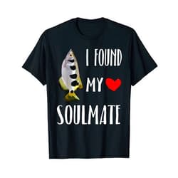 Archerfish Gift Co. I Found My Soulmate Archerfish Fish Lover Best Friend T-Shirt