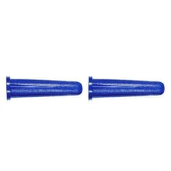 The Hillman Group 370336 Blue Conical Plastic Anchor, 6-8 X 3/4-Inch, 100-Pack Set of 2