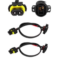 HUIQIAODS Wrangler JK Fog Light Wiring Harness Kit 5202 H16 to 9006 9005 HB3 Wiring Harness kit for Headlight Fog Lights Retrofit Work Use 2Pcs